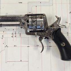 revolver liégeois cal .320 à système