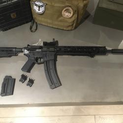 Hammerli TAC + réducteur de son + chargeur 30 + Red dot.