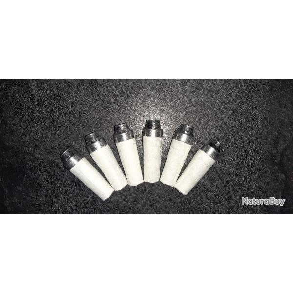 24 Cartouches papier PN, Calibre 44 Balles ogive SWC, 1,6g  Suisse n1