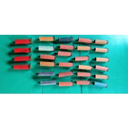 ANCIENNE  DOUILLES A BROCHES  CAL 16  .  ASSORTIMENT  DANS  L ETAT  .  28 DOUILLES  .