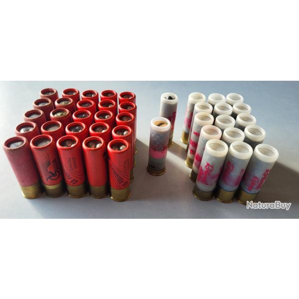 Lot 42 Cartouches fusil chevrotine calibre 16 d'poque