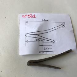 VENDU PAR LE-CUIRASSIER N°501 RESSORT DE PLATINE POUR FUSIL BRUTE À AJUSTER