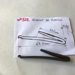 VENDU PAR LE-CUIRASSIER N°512 RESSORT DE PLATINE  POUR FUSIL À AJUSTER