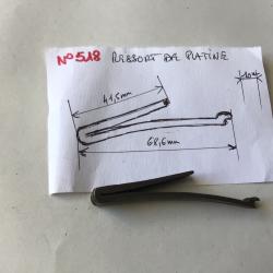 VENDU PAR LE-CUIRASSIER N°518 RESSORT DE PLATINE POUR FUSIL