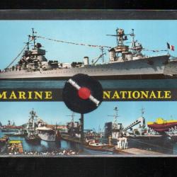 marine nationale navires de ligne richelieu et jean bart cpm1076 , bacchi tissus