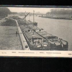 p&eacute;niches ambulances 1914, cpa 4487