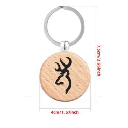 Porte clé logo browning idées cadeaux original Noël fêtes des pères anniversaire recto/verso