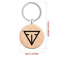 Porte clé logo TIKKA idées cadeaux original Noël fêtes des pères anniversaire recto/verso zz