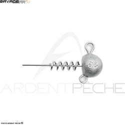 Tête plombée SAVAGE GEAR Corkscrew ballhead 10g