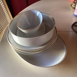 Petit service faïence Schumann Arzberg Germany motifs chasse