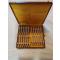 petites annonces chasse pêche : coffret de 24 couteaux table - entremets ERCUIS St HILAIRE Perle métal argenté