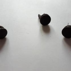 Lot de 3 rivets de casque  WW2  couleur WH   A25