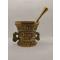 petites annonces chasse pêche : Ancien Mortier Bronze - son Pilon XIXem / objet d'apothicaire