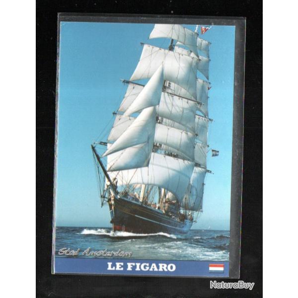 les grands voiliers stad amsterdam hollande cpm1970 navire cole