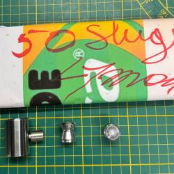 Coupe cartouche + BALLES POUR LE RECHARGEMENT CARTOUCHE CALIBRE 12 SABOT SLUG LYMAN DIABOLO PAR 50