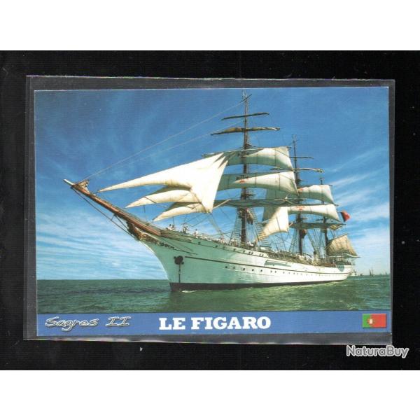 les grands voiliers sagres II portugal cpm 1976 navire cole