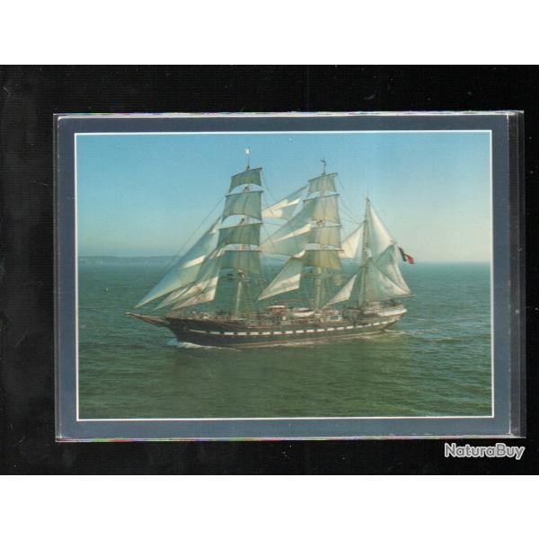 voilier cole trois mats barque belem cpm4447 navire cole