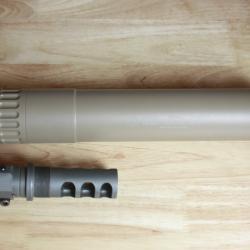 Silencieux B&T Monoblock .308 Coyote + compensateur 5/8x24