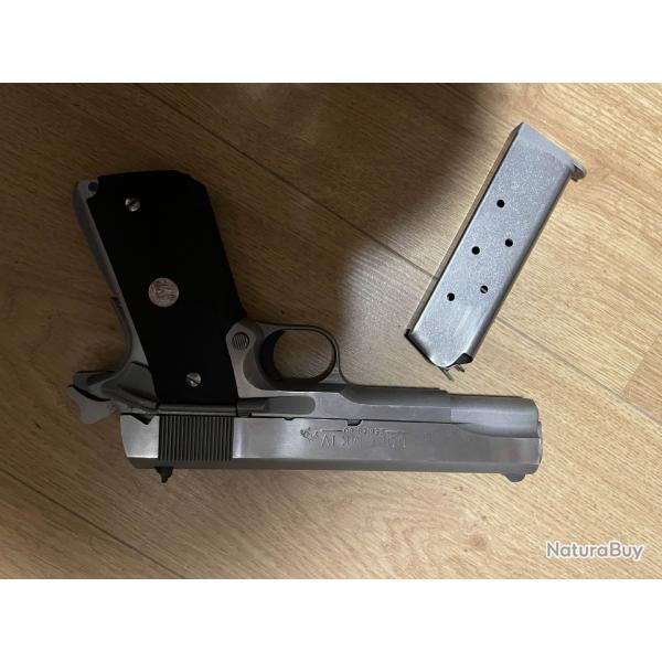 Colt M1911A1 Stainless Srie 80 calibre 45 ACP