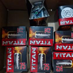 Lot de 600 cartouches 9mm blanc TITAN