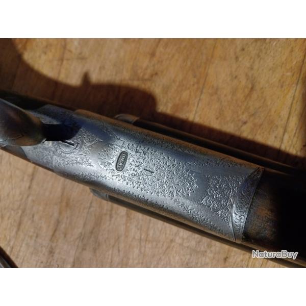 MYTHIQUE  FUSIL JUXTAPOS  IDEAL LUXE GRAVURES CISELES  LGER FULL / 3/4 CH EN BEL TAT !