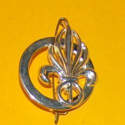 LEGION : INSIGNE DE BERET DU 1° REGIMENT ETRANGER DE CAVALERIE DE LA LEGION ETRANGERE , INSIGNE DE B