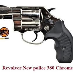 Revolver New police  380  Nikelé à blanc uniquement