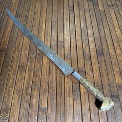 GRAND POIGNARD AFRIQUE NORD FLISSA ACIER LAITON  37 cm