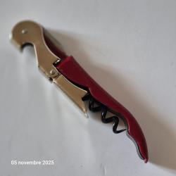 V&eacute;ritable tire-bouchons Pulltaps ou Ouvre Bouteille Professionnel et d&eacute;capsuleur et 1 bouchon