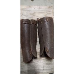 ancienne paire de guêtres