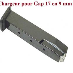 Chargeur seul pour Pistolet Gap 17  en 9 mm