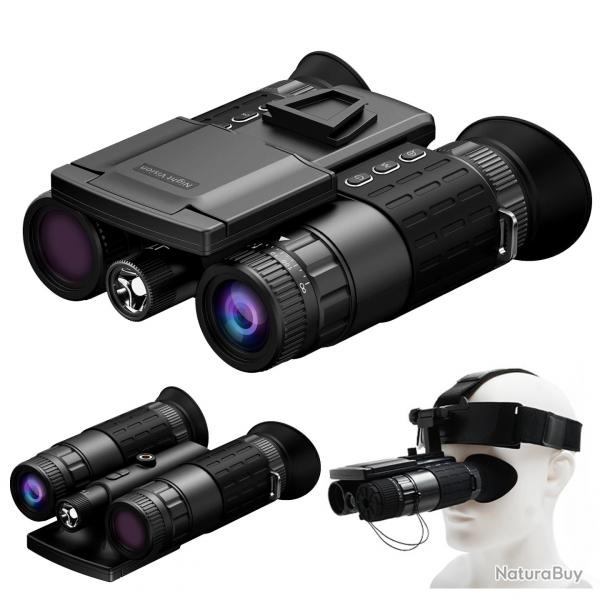 Jumelles de Vision Nocturne Frontales Z9155 4K UHD Camra Infrarouge 58 MP Ecran OLED Rabattable 64G