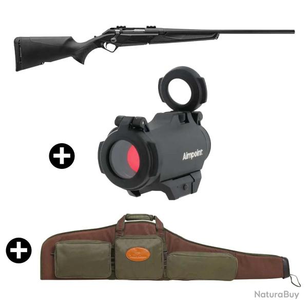 Pack battue Benelli Lupo Best + Point rouge Aimpoint Micro H2 + Fourreau Calibre 308 Win - Canon 56 