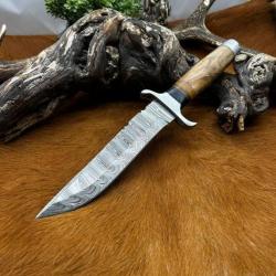 Couteau de chasse - Acier Damas
