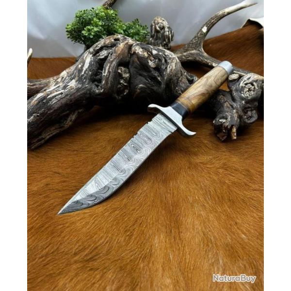 Couteau de chasse - Acier Damas