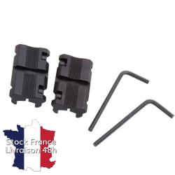 Convertisseur de rail weaver 11mm vers 20mm - Stock France