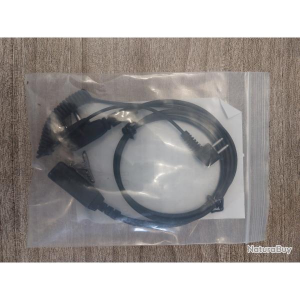 Cble G9 pour casque peltor sportrack
