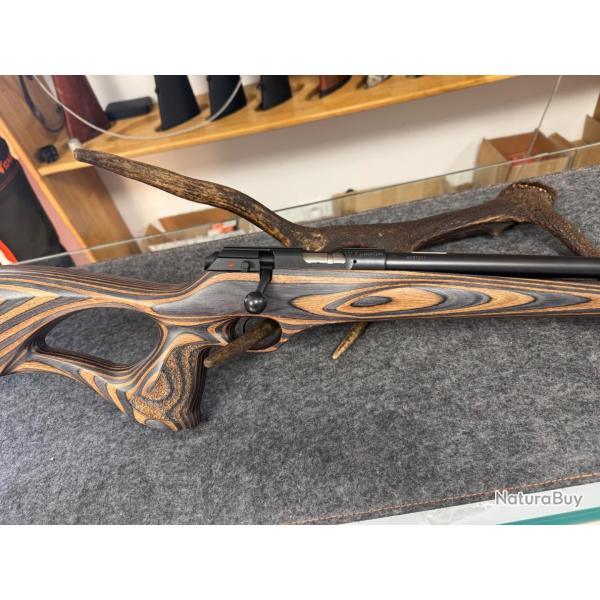 Carabine 22 wmr cz 457 crosse thumbole trou de pouce enchere 1 euros !!