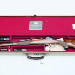 carabine stutzen FRANCOTTE avec sa valise cuir en cal 7x64