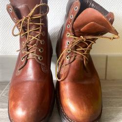 Boots imperméable Timberland® Premium 6 inch femme cuir marron, très bon état Taille 9 W