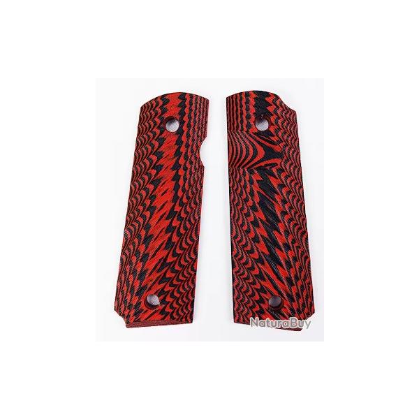 Plaquettes COLT 1911 type 1 rouge LIVRAISON GRATUITE