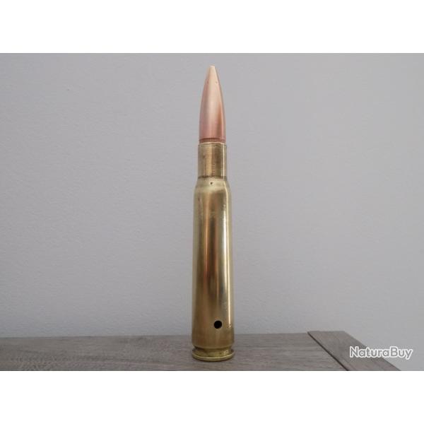 Cartouche calibre 12.7mm neutralise par perage.