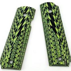 Plaquettes COLT 1911 type 2 vert LIVRAISON GRATUITE