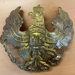 Plaque de casque a pointe prussien AIGLE MIT GOTT FUR KOENING UND WATERLAND(reproduction)