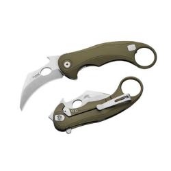 Couteau pliant Lionsteel karambit "L.E.ONE MID" LE2A.GS vert