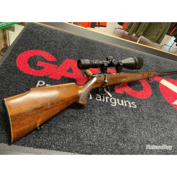 Carabine ANSCHTZ calibre 22 Mag avec lunette 4-16x50 et silencieux SAK
