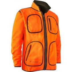 Polaire Deerhunter Gamekeeper Bonded Fleece Révérsible - Kaki/Orange