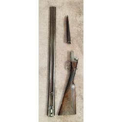 Fusil artisan anglais 12/65 acier damas