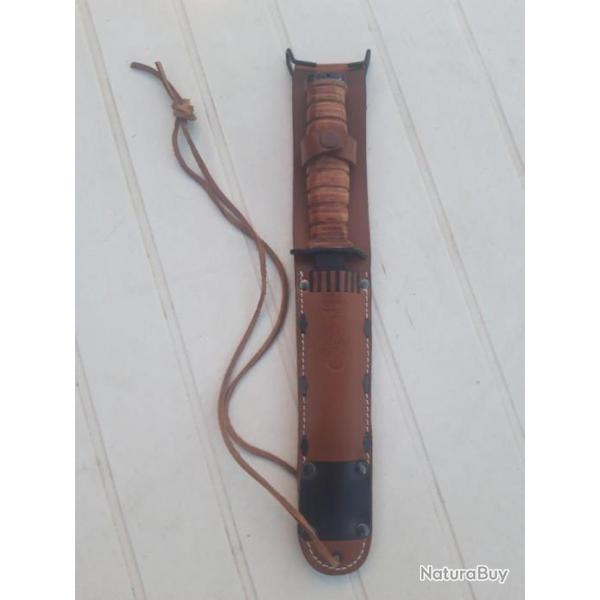 COUTEAU USM-3 AVEC FOURREAU CUIR PARA U.S.