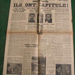 WW2 FRANCE JOURNAL FRANCAIS " L'ÉPOQUE  8 MAI 1945 " ÉPOQUE ARMISTICE (39-45) be
